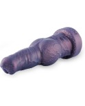 Hismith 18,5 cm silikon hundedildo, 16 cm innsettbar realistisk penis med KlicLok-system