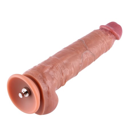 Dildo Hismith in silicone a doppia densità da 25,65 cm, inseribile da 20,52 cm con sistema KlicLok