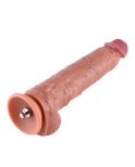 Hismith 25.65 cm Dual-Density Silicone Dildo, 20.52 cm Insertable with KlicLok System