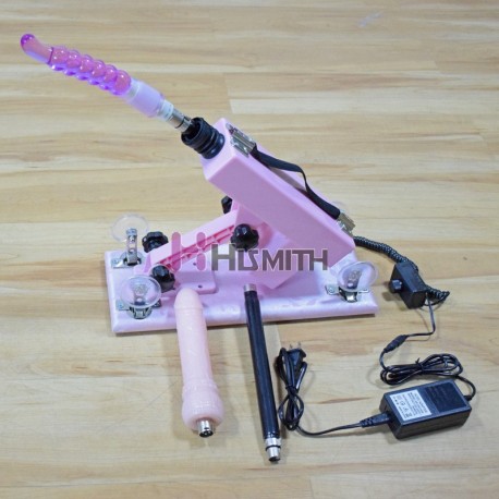 Sex Pink Automatic Masturbator Machine with Super Big Dildo and Anal Masturbation for Men and Women - Set E