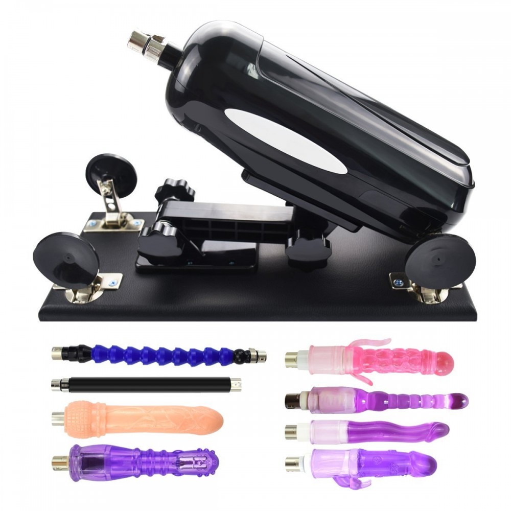 Automatische Sex Machine Speed einstellbar mit großen Dildo Masturbation - E