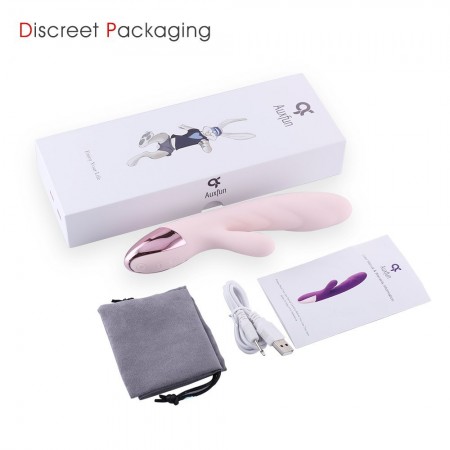 Hismith Rabbit Vibrator, Dual Motor Vibrating Silicone Waterproof, G-Spot Vagina and Clitoris Stimulation Massager