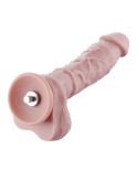 20,5 cm original silikondildo för Hismith sexmaskin med KlicLok-kontakt, 15,5 cm infällbar längd