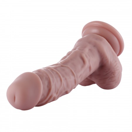 Hismith 7,9 "Silikon Dildo, 5,9" Insertable 1,6 "Diameter ， KlicLok-kontakt ， Flesh