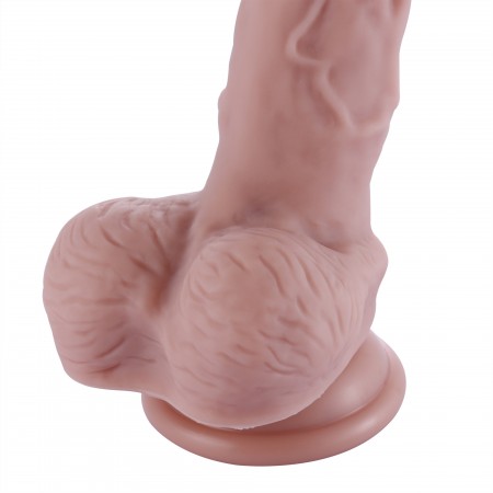 Hismith 7,9 "Silikon Dildo, 5,9" Insertable 1,6 "Diameter ， KlicLok-kontakt ， Flesh