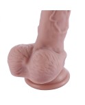 20,5 cm original silikondildo för Hismith sexmaskin med KlicLok-kontakt, 15,5 cm infällbar längd