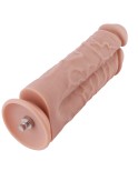 Hismith 21.59cm To haner Et hul Silikone Dildo til Premium Sexmaskine med KlicLok-system