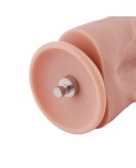 Hismith 21.59cm To haner Et hul Silikone Dildo til Premium Sexmaskine med KlicLok-system