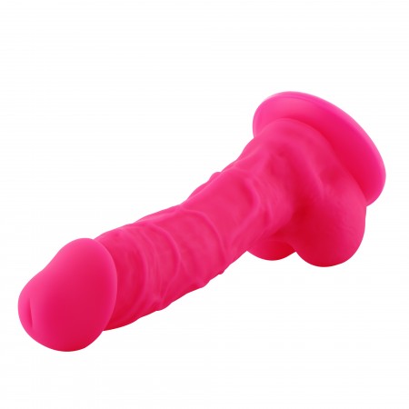 Hismith 22,86cm silikonové dildo pro Hismith Premium Sex Machine se systémem KlicLok, 17,27 cm použitelná délka, obvod 14,32 cm 