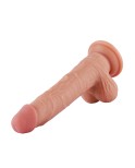 Hismith 22.60cm Silikonowe dildo z kompletną moszną do seksu Hismith Premium z systemem KlicLok, długość wkładki 16,51 cm, obwód