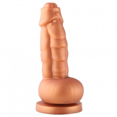 Hismith 8.1 "Squamule silikondildo med KlicLok-system til Hismith Premium sexmaskine, 5,9" Indsatningsbar længde, Omkrets 6,9 "D