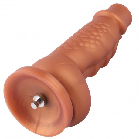 Hismith 8.1 "Squamule silikondildo med KlicLok-system til Hismith Premium sexmaskine, 5,9" Indsatningsbar længde, Omkrets 6,9 "D