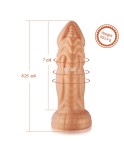 Hismith 20.95 cm leicht gekrümmter Silikon-Dildo mit KlicLok-System für Hismith Premium-Sexmaschine, 17.78 cm Länge zum Einführ