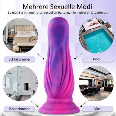 Hismith 25,1 cm Super Les melons dildo s přísavkou pro Hismith Premium Sex Machine