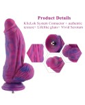 Hismith 9,45 '' Enormt svagt krökt silikondildo med KlicLok -system