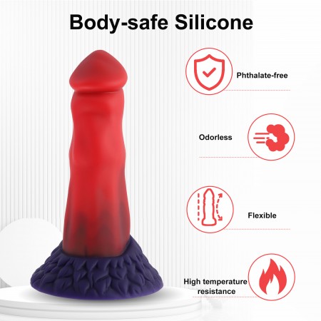 Hismith 21,84 cm dildo Flamingo z przyssawką do Hismith Premium Sex Machine