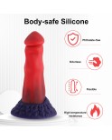 Hismith 21,84 cm dildo Flamingo z przyssawką do Hismith Premium Sex Machine