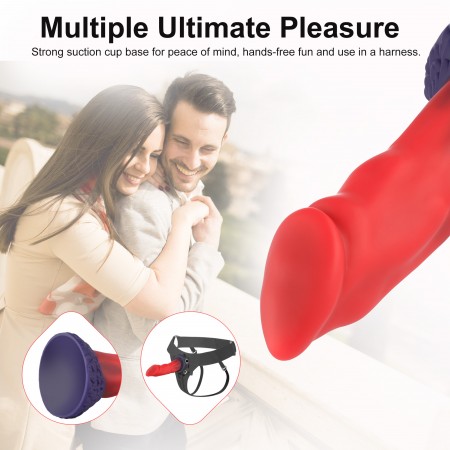 Hismith 21,84 cm dildo Flamingo z przyssawką do Hismith Premium Sex Machine