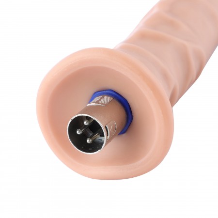 Auxfun Ekstra-længde vener med fleksibel rør TPE dildo med 3XLR Connector