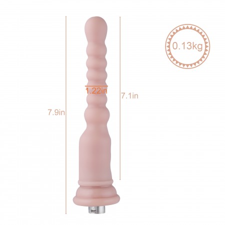 Auxfun silikondildo med 3XLR-kontakt