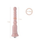 Auxfun silikondildo med 3XLR-kontakt