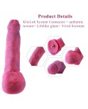 HISMITH 9,7" buet silikondildo med KliLok System, silikondildo lommelyktpulver - Fantasy star series