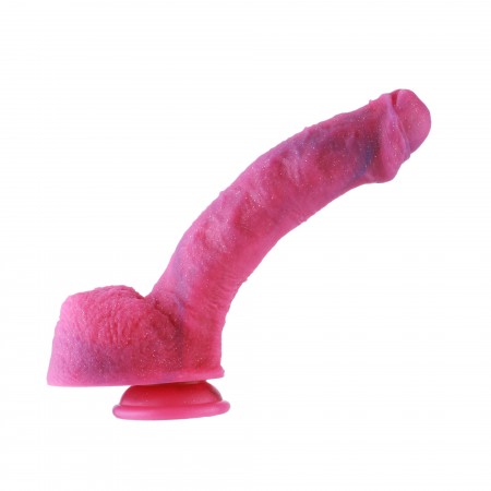 HISMITH 9,7" buet silikondildo med KliLok System, silikondildo lommelyktpulver - Fantasy star series