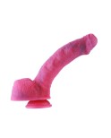 HISMITH 9,7" buet silikondildo med KliLok System, silikondildo lommelyktpulver - Fantasy star series