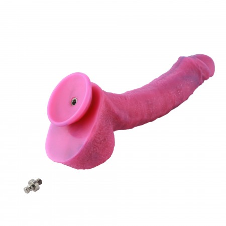 HISMITH 9,7" buet silikondildo med KliLok System, silikondildo lommelyktpulver - Fantasy star series