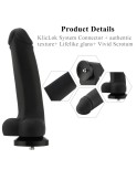 Hismith 11,4 "Gładkie silikonowe ogromne dildo do Hismith Premium Sex Machine, z systemem KlicLok