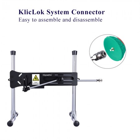 Zakrzywiony wibrator Hismith 24,13 cm — wymienny system KlicLok