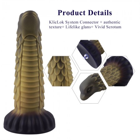 Hismith Silikonové dildo Beast v měřítku 21,59 cm