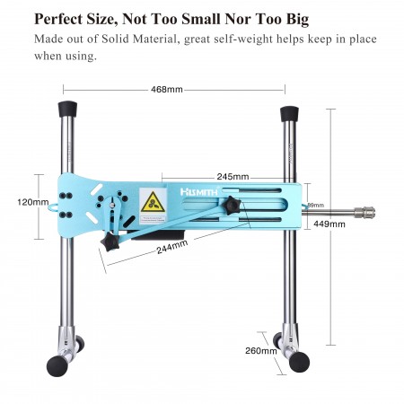 Hismith Premium Sex Machine s 8 "silikonovým dildo, Kliclok System Love stroj s dálkovým ovládáním Edition (Venecian Blue)