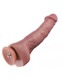 Hismith 12" Dual-Density Ultra Realistic Dildo med ådror, 8.9 infällbar längd