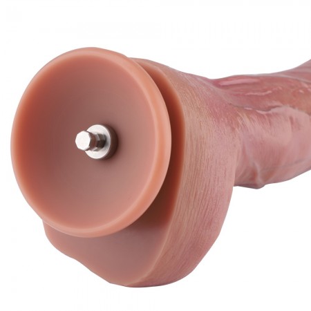 Hismith 12" Dual-Density Ultra Realistic Dildo med ådror, 8.9 infällbar längd