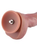 Hismith 12" Dual-Density Ultra Realistic Dildo med ådror, 8.9 infällbar längd