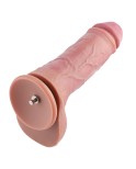 Hismith 10,23" Dildo ultra realistico a doppia densità con venature, lunghezza inseribile 8,46