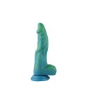 Hismith 9,6" Silikone Grøn Mix Gul Dildo Med KlicLok System