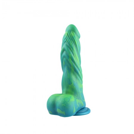 Hismith 9,5" silikondildo, 7,3" innsettbar lengde med KlicLok-system