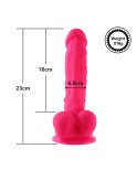 Hismith 22,86cm silikonové dildo pro Hismith Premium Sex Machine se systémem KlicLok, 17,27 cm použitelná délka, obvod 14,32 cm 