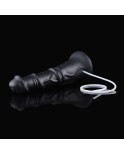 Hismith 11.2" Silicone Dildo ,10.2" Insertable Length with KlicLok System, Black，M Size Anal Pleasure