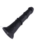 Hismith 11.2" Silicone Dildo ,10.2" Insertable Length with KlicLok System, Black，M Size Anal Pleasure