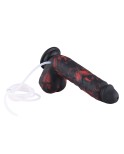 Hismith 8.3" silicone dildo, 6.35" Insertable length with KlicLok squirting dildo, M size Black & red