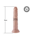 Dildo anale sottile in silicone Hismith 19,05 cm per macchina del sesso Hismith Premium con sistema KlicLok, lunghezza inseribil