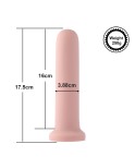 Hismith 17,52 cm glatt silikon Anal Dildo for Hismith Premium sexmaskin med KlicLok-system, 16,00 cm Innsettbar lengde, Omkrets