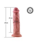 Hismith 9,1" Dildo in silicone, 8,35" lunghezza inseribile, funzione di vibrazione e rotazione con sistema KlicLok, taglia M