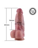 Hismith 9.5" thick realistic dual density silicone dong with KilcLok system