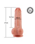 Dildo in silicone a doppia densità Hismith da 20,95 cm per macchina del sesso con sistema KlicLok