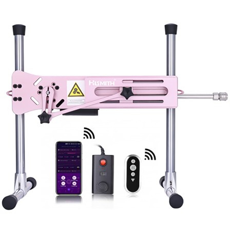 Hismith Premium Sex-maskine med KlicLok-system, intelligent APP-styret, EU-stik, Pink
